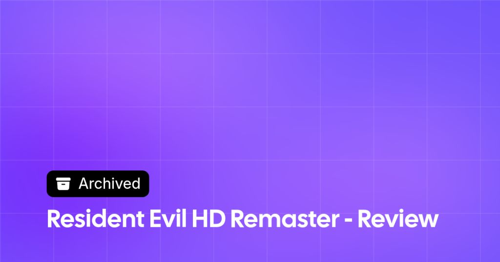 Thumbnail image for Resident Evil HD Remaster - Review