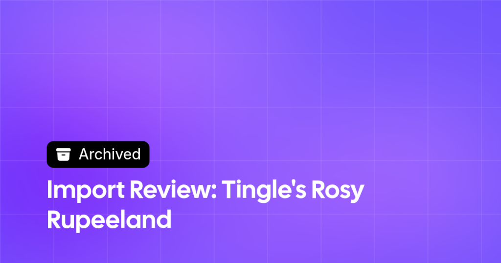 Thumbnail image for Import Review: Tingle's Rosy Rupeeland