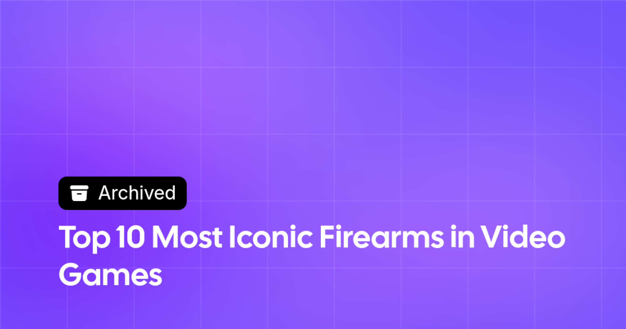 Top 10 Most Iconic Firearms in Video Games | Novogamer