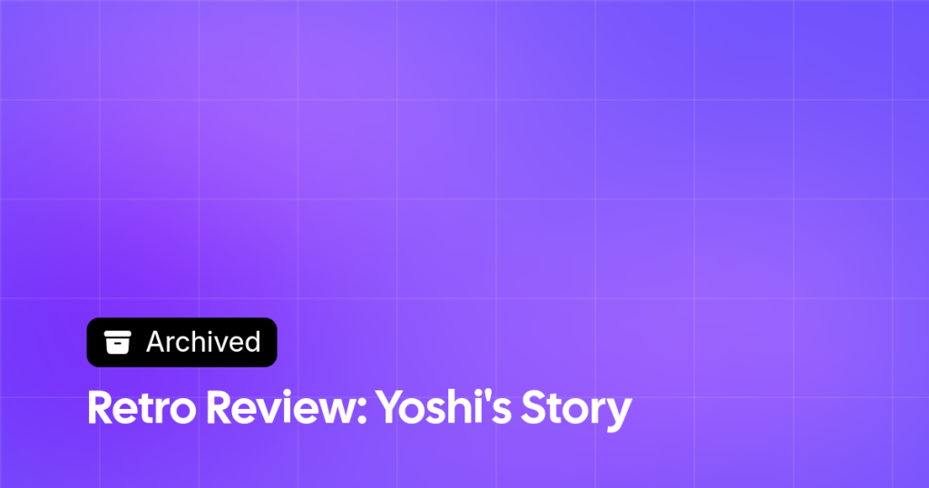 Thumbnail image for Retro Review: Yoshi's Story