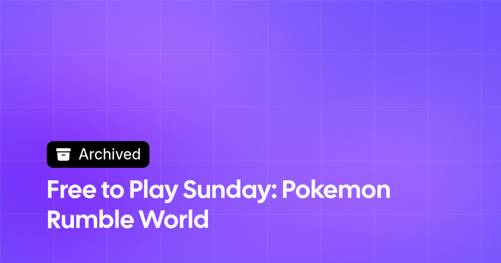 Thumbnail image for Free to Play Sunday: Pokemon Rumble World