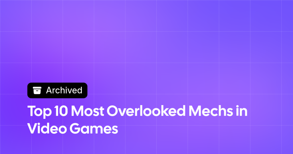 Thumbnail image for Top 10 Most Overlooked Mechs in Video Games