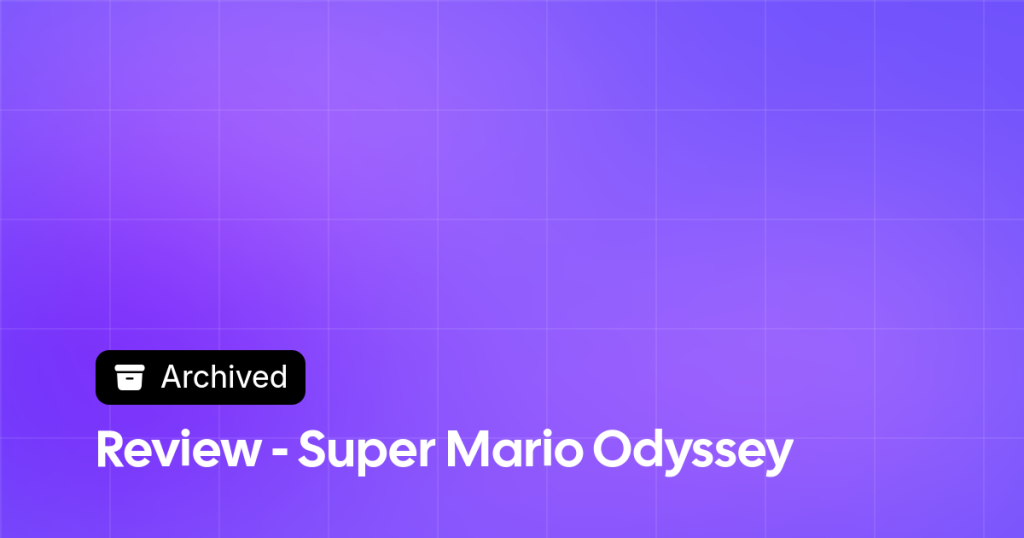Thumbnail image for Review - Super Mario Odyssey